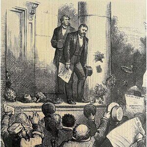 Thomas Nast Ulysses Grant 1874 Victorian Woodcut Engraving Politics LGBinTN1